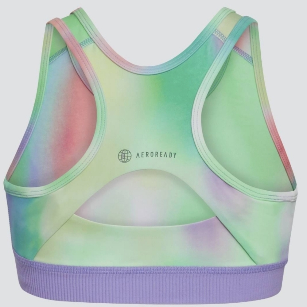 Adidas Summer Print Sports Bra Size Medium 8/10 - Picture 2 of 4
